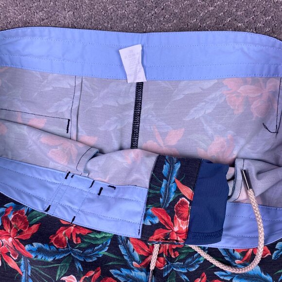Fair Harbor The Nautilus Board Shorts Men's 38 Floral Tropical Swim Trunks - Picture 7 of 13